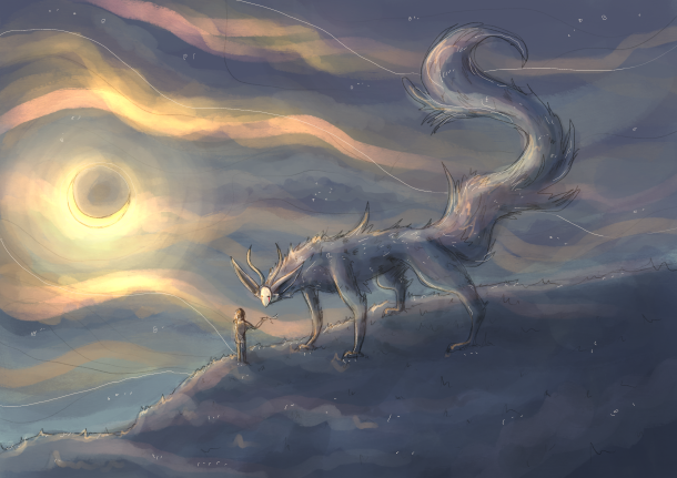 Element Girl Earth, Spiritual mindful Illustration, whimsical Sketch