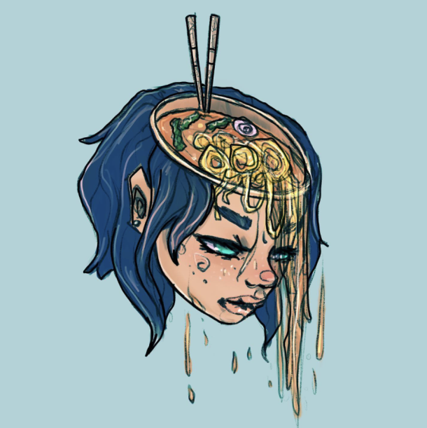 Element Girl Earth, Spiritual mindful Illustration, whimsical Sketch